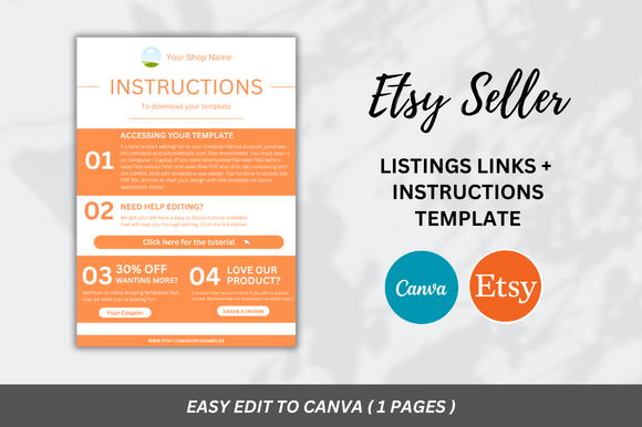 Download Etsy Seller Instructions Template - Premium Resources