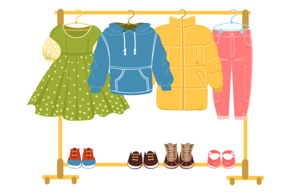 Download Clothes Hanger Rack. Apparel Store. Fash - Apparel Collection