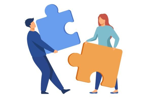 Download Partners Holding Big Jigsaw Puzzle Piece - Piece Collection