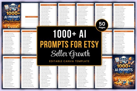 Download 1000+ AI Prompts for Etsy Seller Growth - Seller Collection